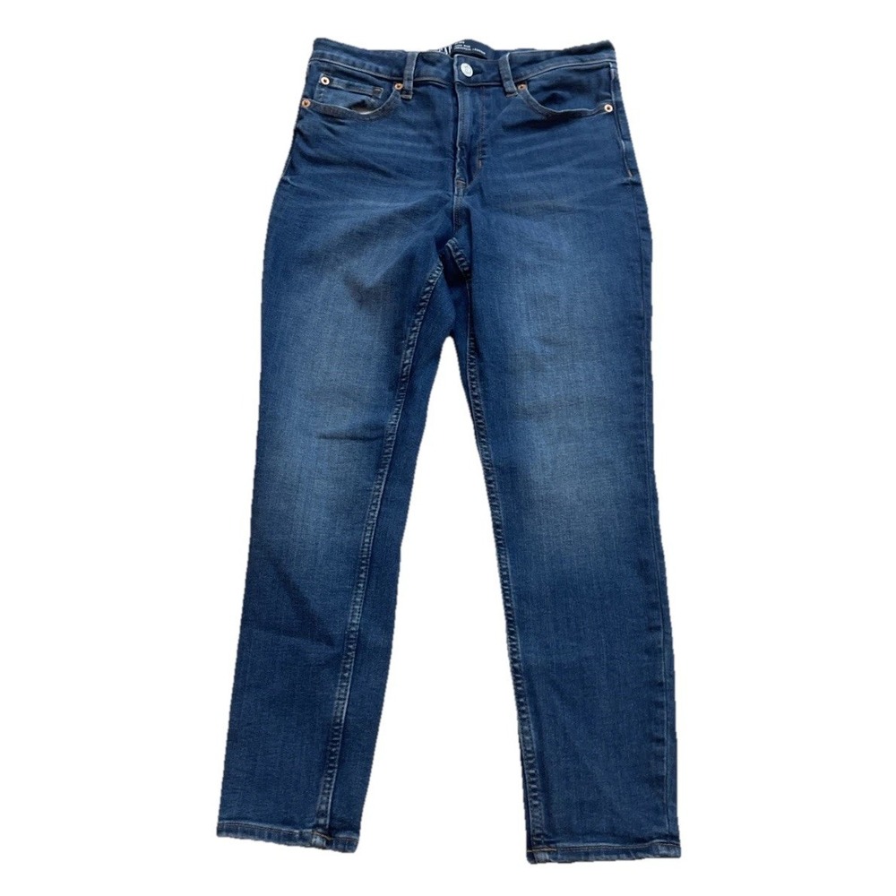 Gap Denim Jeans Women's 10/30 Short Blue Leggings Med Wash High Rise